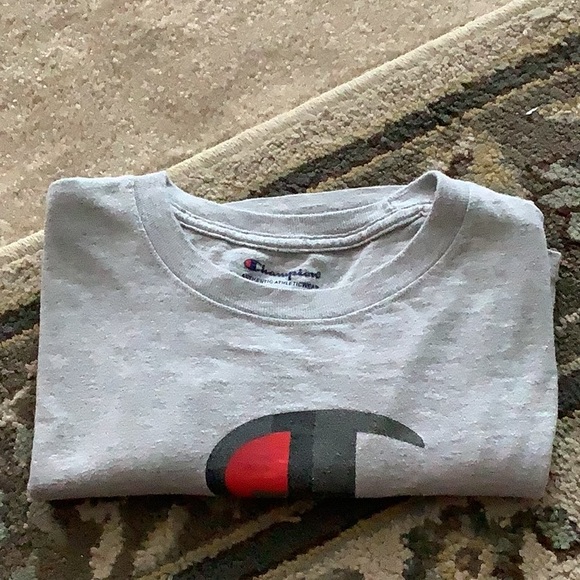 Champion T-shirts short sleeve adult size small, gray, red black  C Logo 🌴🏝 - Picture 5 of 11